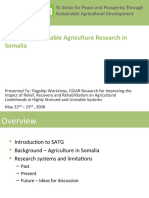 Towards Sustainable Agriculture Research in Somalia 