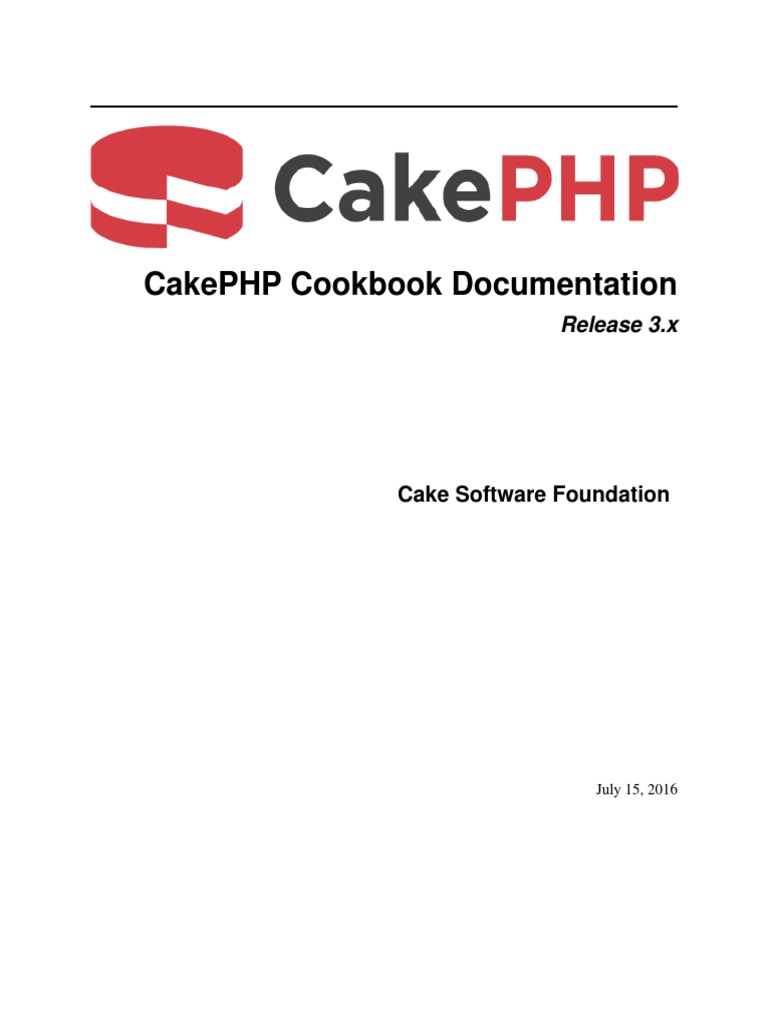 Cake PHP Cookbook | PDF | Computer Data | Software Development