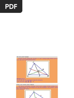 Soal Olimpiade Matematika Dalil Ceva