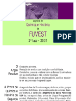 História e Química - Segunda Fase - FUVEST 2001