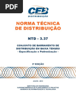 Ntd 3.37 - Conjunto de Barramento de Distribuicao Em Baixa Tensao 
