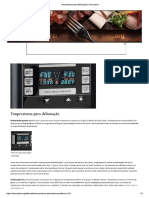 Temperaturas para Defumação