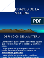 Propiedades de La Materia