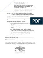 USM Immunization Form Web