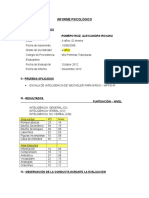 Informe Psicológico r