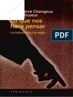 Changeux J P y Ricoeur P Lo Que Nos Hace Pensar PDF