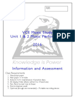 Music Performance Unit 12 VCE Document