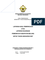 Laporan Auditor Pemkab Malang 