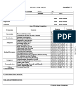 Evaluation Sheet