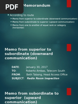 Memorandum
