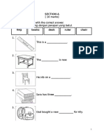 Section A Fill in the Blank