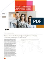 PWC Anti Money Laundering Know Your Customer Quick Reference Guide