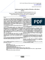 Pharmacognostic and Pharmacological Studies of Bombax Ceiba Thorn Extract