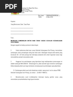 Contoh Surat Mohon Sumbangan