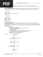 (Theory) Lecture Notes Programming in C