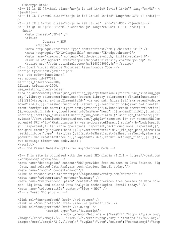 Courses - BDU | PDF | Java Script | J Query