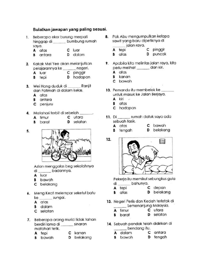 Latihan Kata Arah  PDF