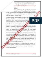 A Project Report on Financial Performance Evaluation With Key Ratios at Vasavadatta Cement Kesoram Industries Ltd Sedam Gulbarga (1)