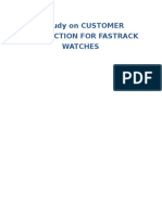 CUSTOMER SATISFACTION FOR FASTRACK WATCHES.docx