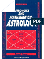 Astronomy and Mathematical Astrology