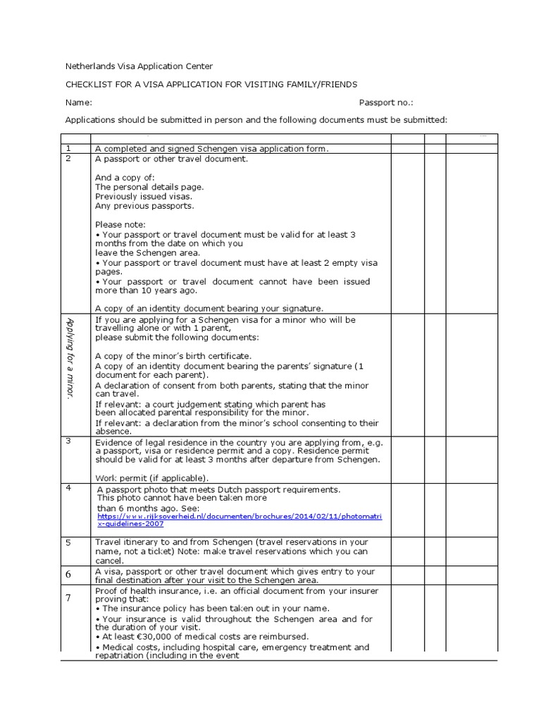 checklist-schengen-visa-for-the-netherlands-travel-visa-passport