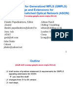 Requirements For Generalized MPLS (GMPLS) Usage and Extensions For Automatically Switched Optical Network (ASON)