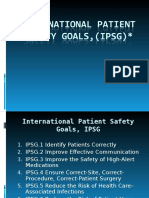 International Patient Safety Goals