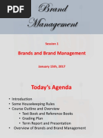 Brands and Brand Management - Lecture 1