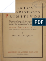 Solano Jesus - Textos Eucaristicos Primitivos PDF