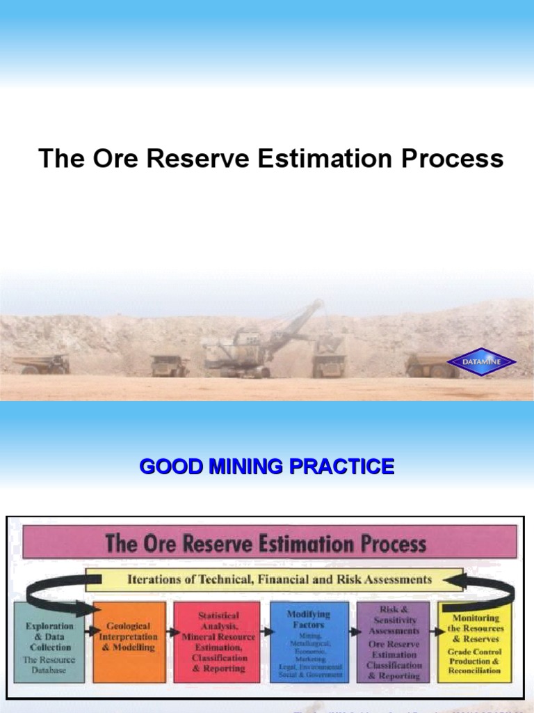 Ore Reserve Estimation Process Guide | PDF | Technology & Engineering