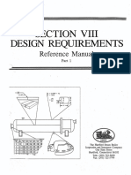 SEC VIII Design Requirements (Reference Manual - 1)