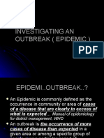 Investigating An Outbreak (Epidemic)