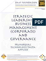 “Development and advancement know how, skills and technology for strategic leadership, business management (corporate) governance)