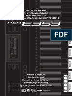 Yamaha PSR-E353 - Owner's Manual (Russian)