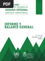 Informe y Balance General