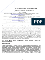 The Impact of Co-Branding On Customer Evaluation of Brand Extension PDF