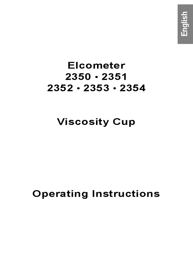 Viscosity Cup PDF PDF Viscosity Calibration