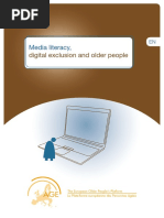 Media literacy, digital exclusion and older people