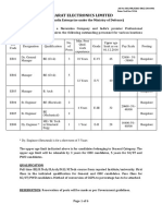 Bharat Electronics Limited: (A Govt of India Enterprise Under The Ministry of Defence)