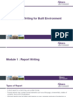 Professional Writing For Built Environment