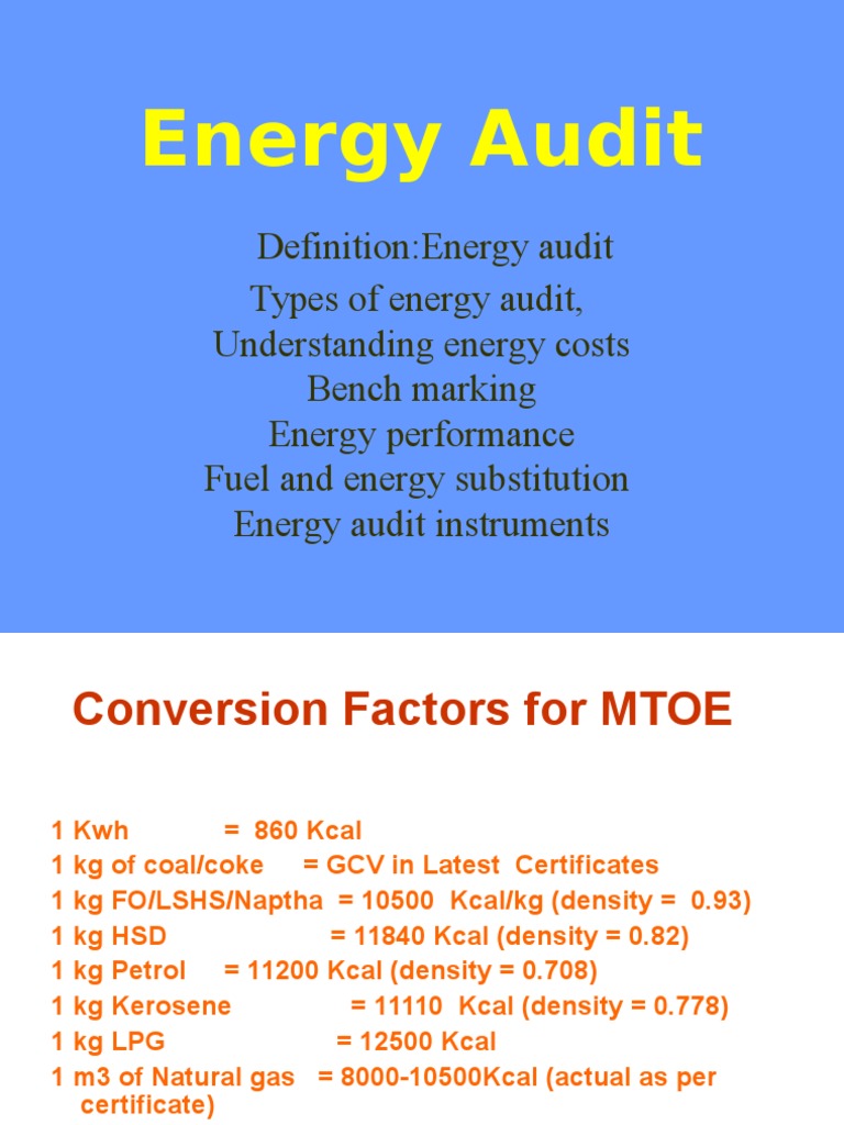 Types and Importance of Energy Audits | PDF | Efficient Energy Use | Audit
