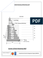 Retaining Wall Drawing - Dhanpur