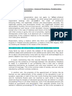 Legal of Intestate Succession - General Provisions, Relationship and Right of Representation Bagunu V Piedad