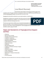 Hypoglycemia - Low Blood Glucose (Blood Sugar)_ American Diabetes Association®