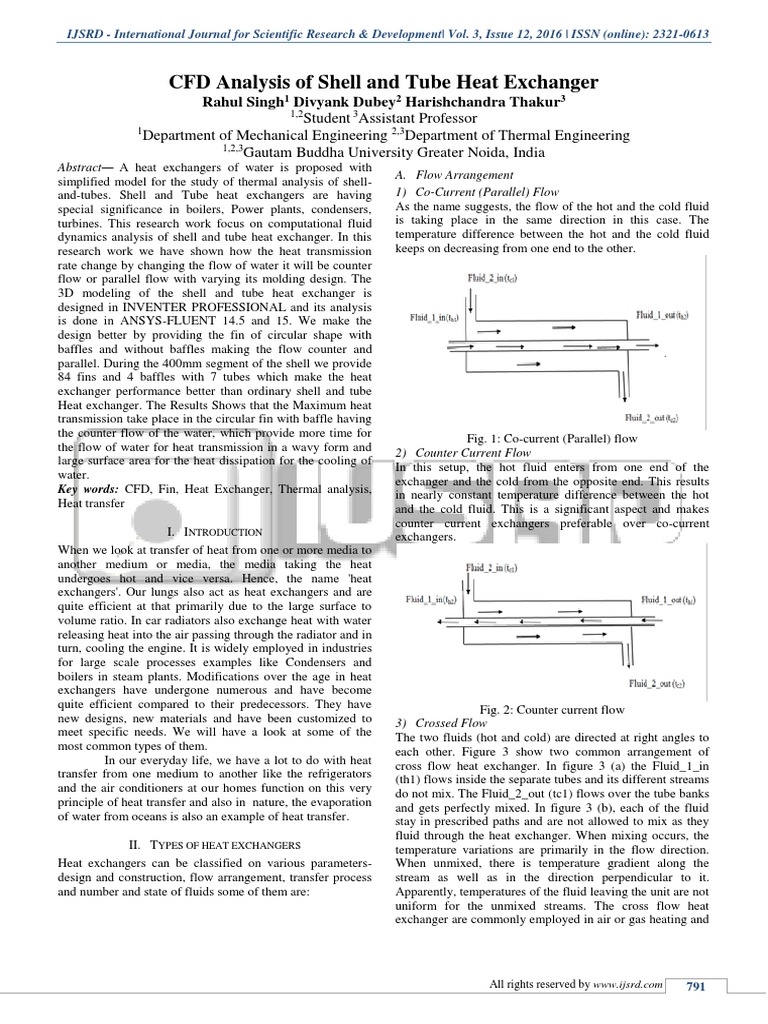 CFD Analysis of Heat Exchanger Design | PDF | Heat Exchanger | Heat ...