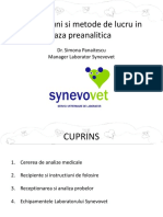 Instructiuni Ale Fazei Preanalitice PDF