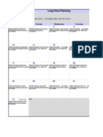 Long Term Planning Calendar
