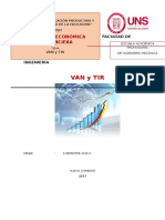 Problemas de Económica Van y Tir