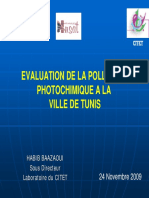 Tunis Evaluationpollutionphotochimique PDF