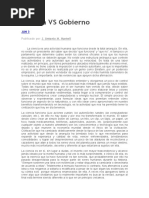 Ciencia vs Gobierno